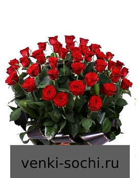 Корзина из живых цветов КН4, 100