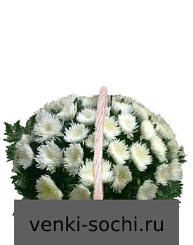 Корзина из живых цветов КН7, 100